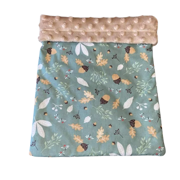 Bújózsák/alagút kisállatok számára - őszies faleveles, makkos