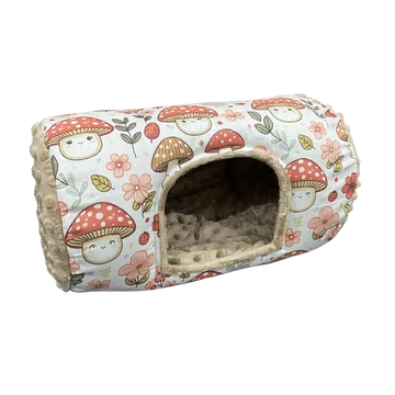 Puha hengerbújó kisállatoknak - cuki gomba mintás