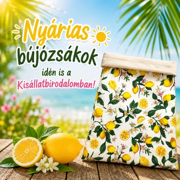 Nyári bújózsák kisállatoknak - választható mintával