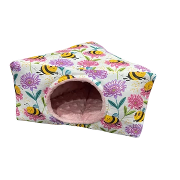 Sarok kuckó kisállatoknak - méhecske mintás