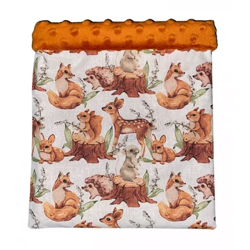 Utolsó darab - bújózsák+alagút szett barna erdei állatok mintás