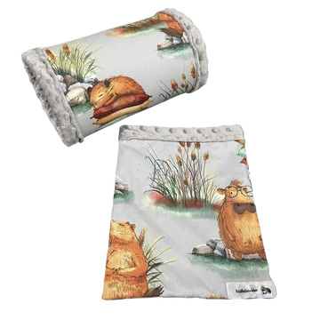 Bújózsák/alagút kisállatok számára - kapibara mintás