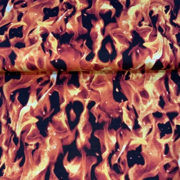 Kockaház kisállatok számára - láng mintás