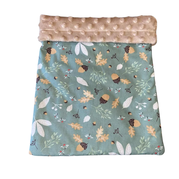 Bújózsák/alagút kisállatok számára - őszies faleveles, makkos