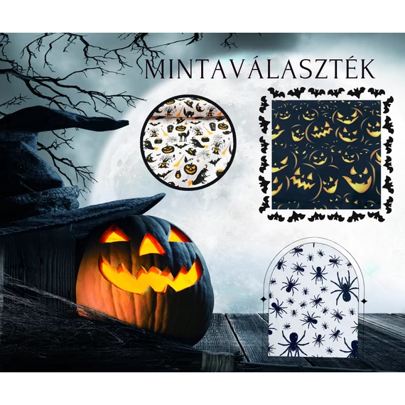 Kisállat garázs - választható Halloween mintás