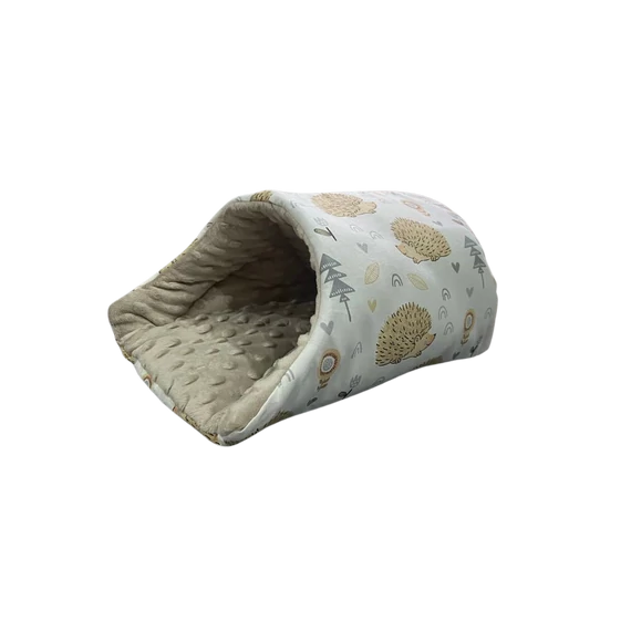 Kisállat garázs - barna süni mintás