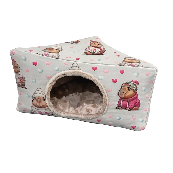 Sarok kuckó kisállatoknak - kapibara mintás