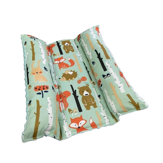 Párnás kisállatfekhely - menta erdei állatok