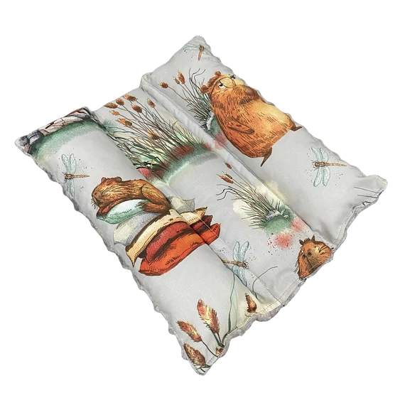 Párnás kisállatfekhely - kapibara mintás